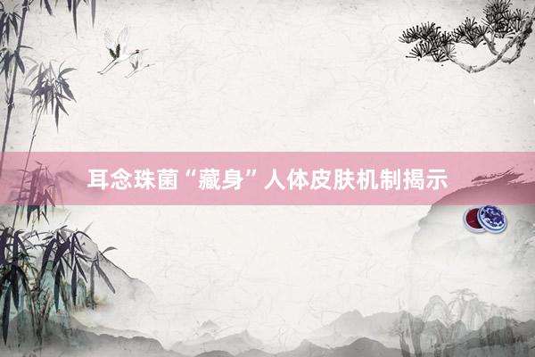 耳念珠菌“藏身”人体皮肤机制揭示