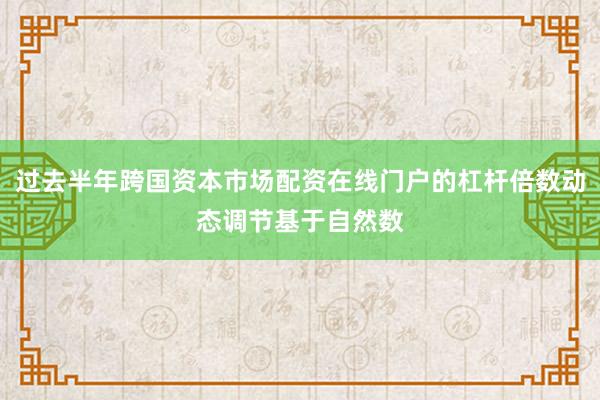 过去半年跨国资本市场配资在线门户的杠杆倍数动态调节基于自然数