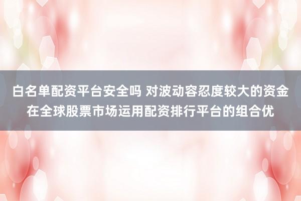 白名单配资平台安全吗 对波动容忍度较大的资金在全球股票市场运用配资排行平台的组合优